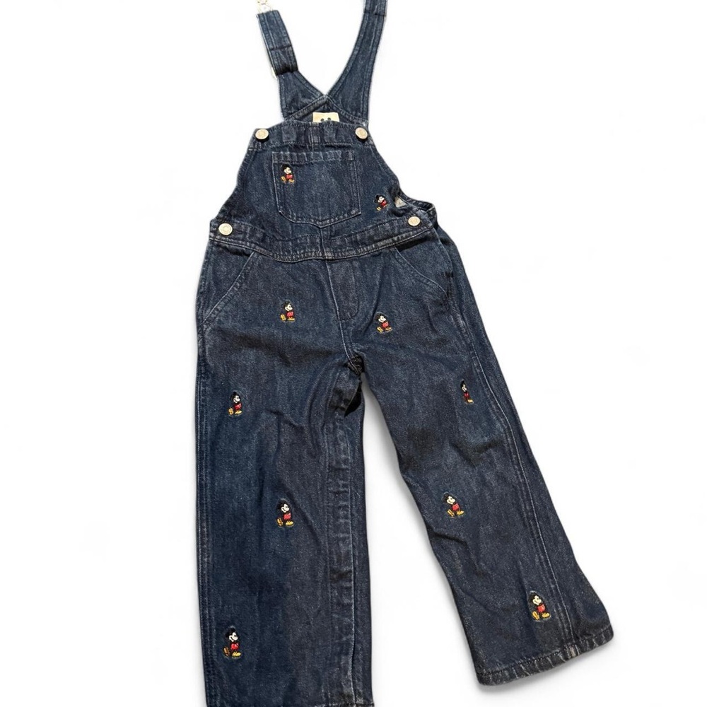 Disney x Gap Mickey Mouse embroidered denim overalls